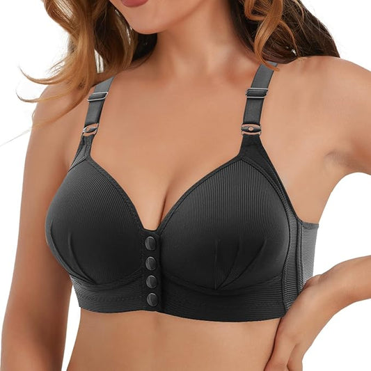✨Atmungsaktiver Baumwoll-BH mit Knopfleiste vorne ✨KAUFEN SIE 2 KOSTENLOS 1