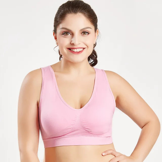Queenral Nahtloser Gepolsterter BH für Damen – Plus Size 5XL & 6XL, Komfortabel & Vollständig Abgedeckt