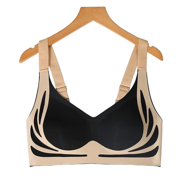 Nahtloser Push-Up BH für Damen – Kabellos, Verstellbar, Weich, Vollständige Abdeckung & Anti-Sagging