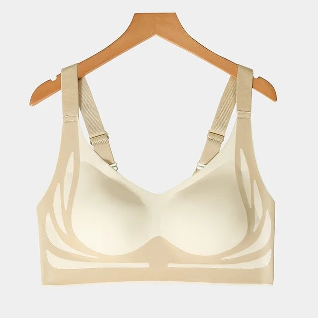 Nahtloser Push-Up BH für Damen – Kabellos, Verstellbar, Weich, Vollständige Abdeckung & Anti-Sagging