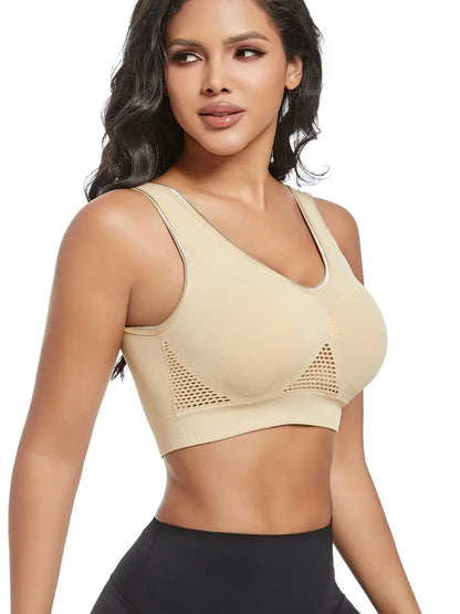 Nahtloser Plus-Size Sport-BH Damen – Kabellos, Atmungsaktiv, Stoßfest für Yoga & Fitness bis 6XL