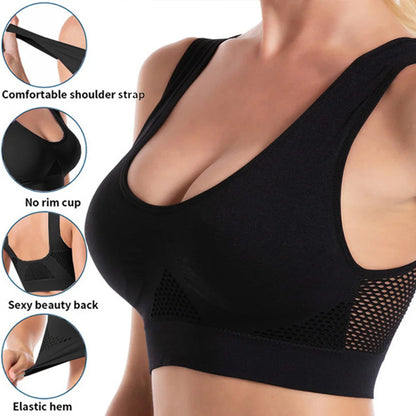 Nahtloser Plus-Size Sport-BH Damen – Kabellos, Atmungsaktiv, Stoßfest für Yoga & Fitness bis 6XL